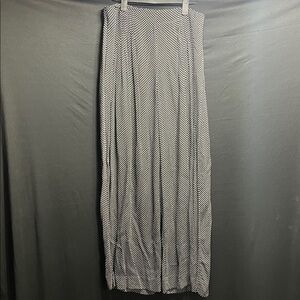 Black & White Polka Dot Wide Leg Pants